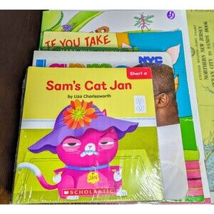 Lot of 7 Children's Books Scholastic Magic Tree House Bad Kitty Puppy Place Cond